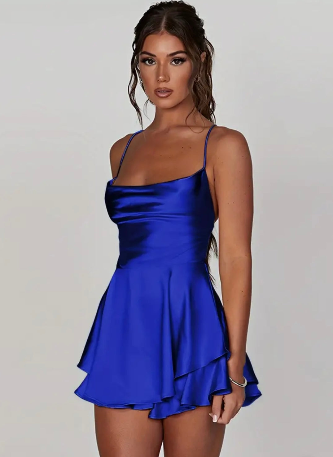 Aurora™  | Backless satin dress