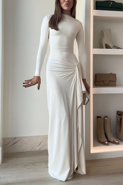 Indie™ | Draped Slit Maxi Dress