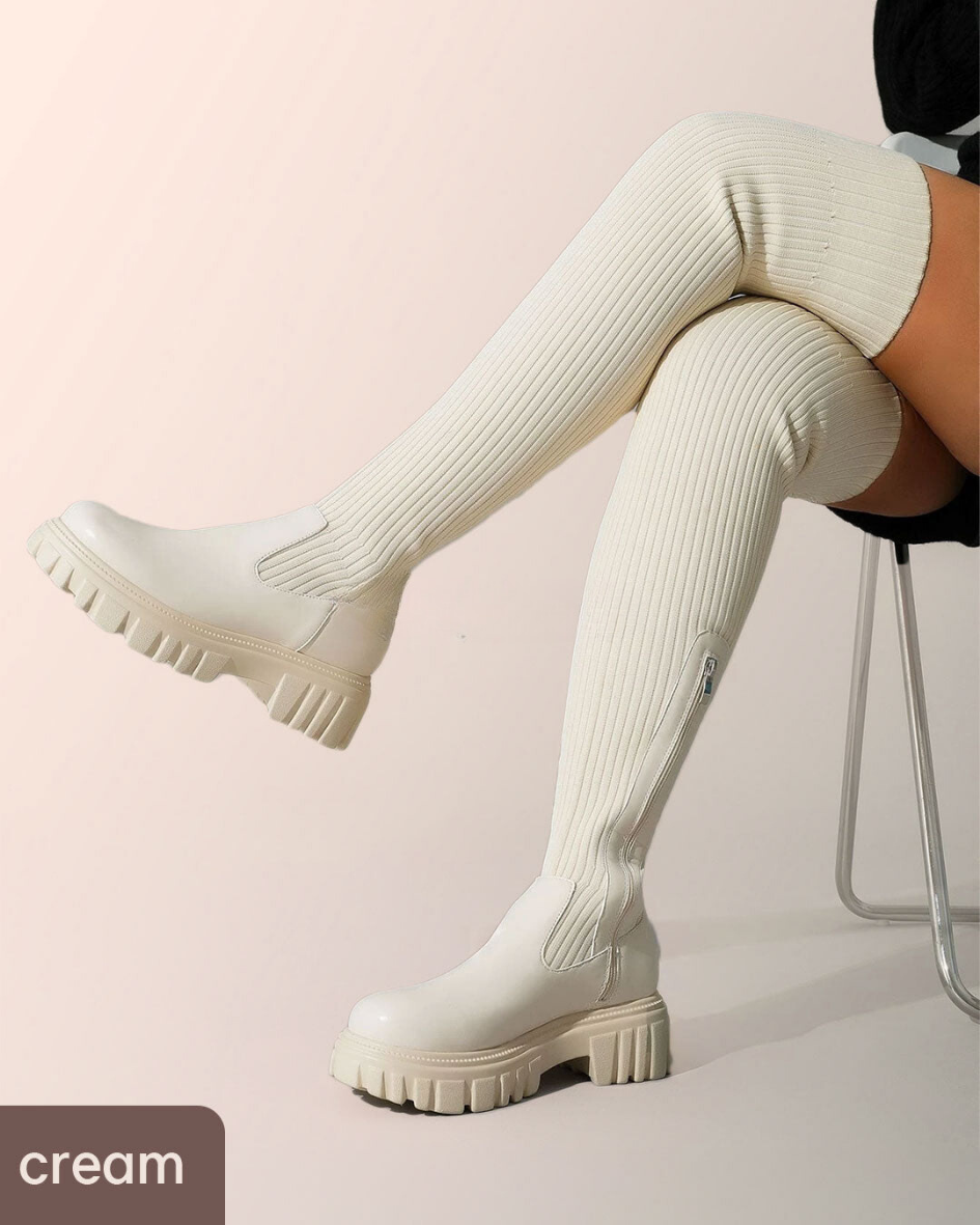 Josie™ | Thigh High Knit Boots