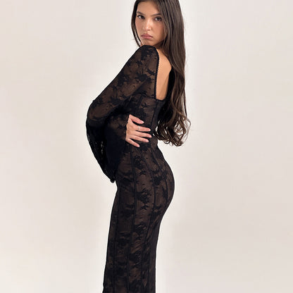 Delilah™  | Vintage Lace Maxi Dress