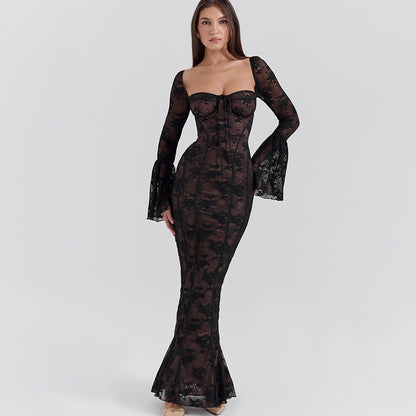 Delilah™  | Vintage Lace Maxi Dress