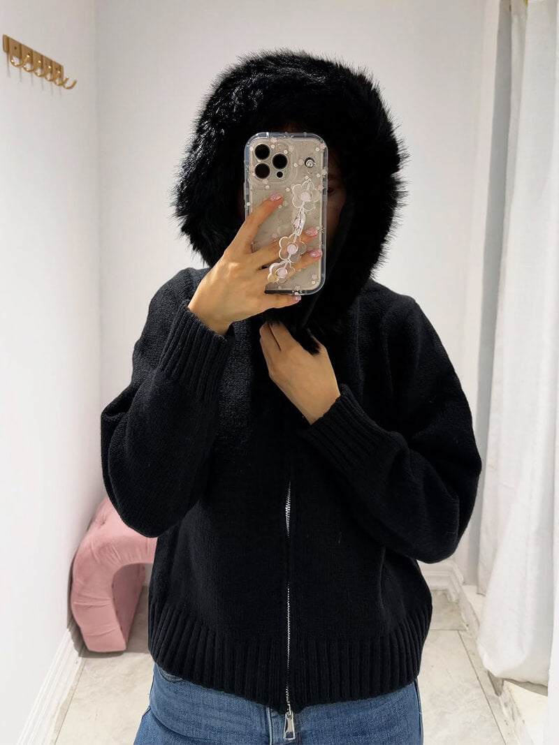 Roshni™  | Fur Hoodie