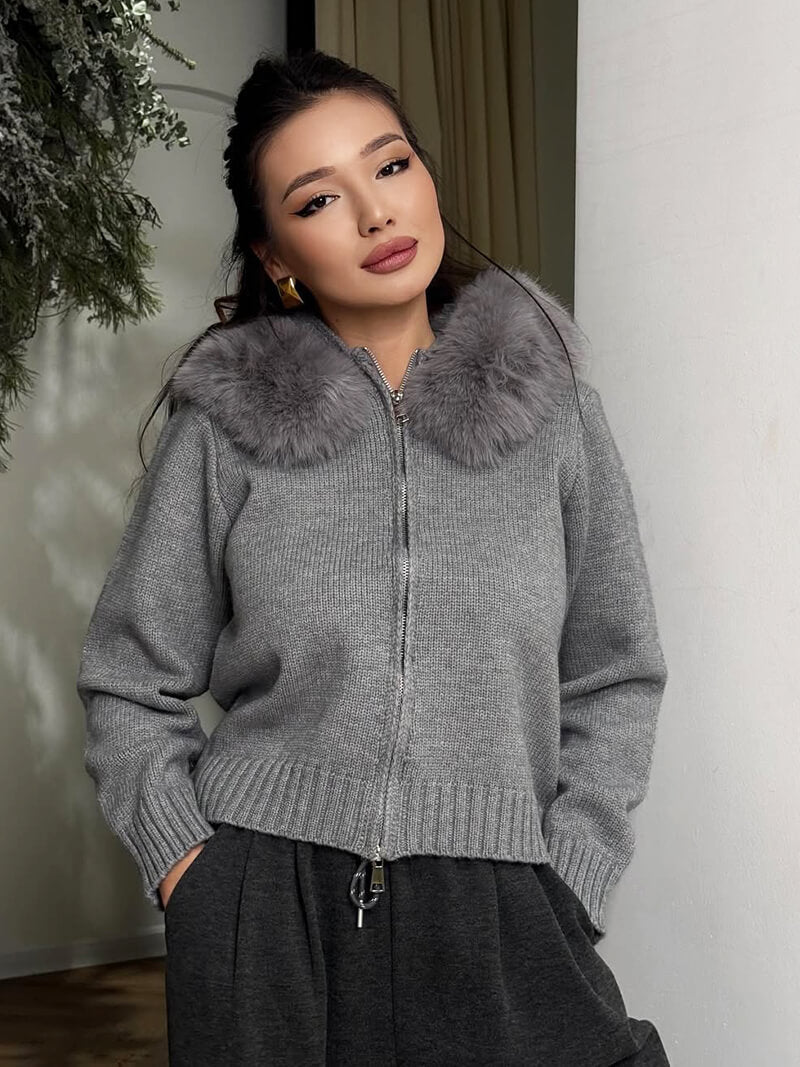 Roshni™  | Fur Hoodie